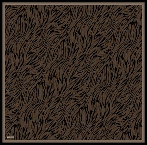 Armine Klasik Desenli Saf İpek Twill Eşarp 9435D 37