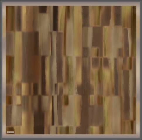 Armine Soyut Desenli Saf İpek Twill Eşarp 9436D 33 
