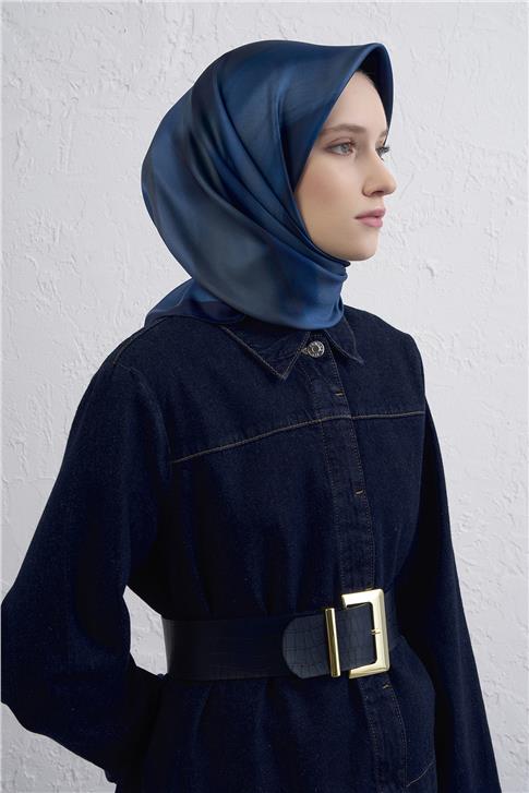 Armine Soyut Desenli Saf İpek Twill Eşarp 9436D 81 