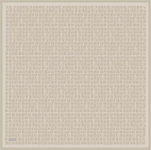 Armine Geometrik Desenli Saf İpek Twill Eşarp 9438D 53