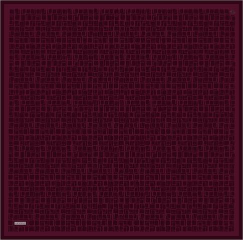 Armine Geometrik Desenli Saf İpek Twill Eşarp 9438D 54