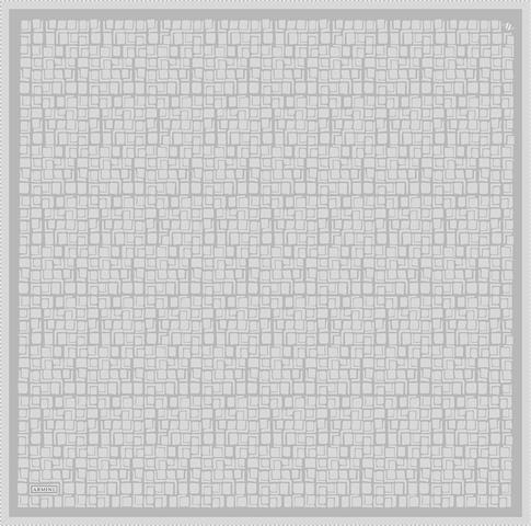 Armine Geometrik Desenli Saf İpek Twill Eşarp 9438D 58