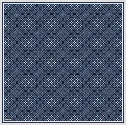 Armine Monogram Desenli Saf İpek Twill Eşarp 9440D 53