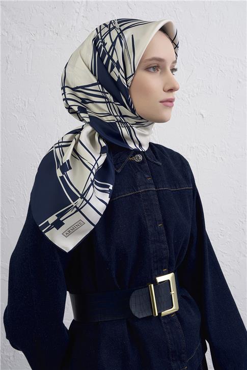 Armine Saf İpek Sura Eşarp 9442D 34