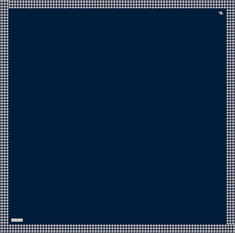 Armine Su Yolu Desenli Saf İpek Twill Eşarp 9443D 06