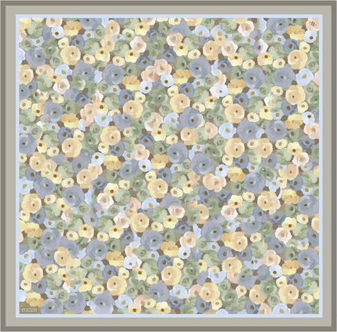 Armine Çiçek Desenli Saf İpek Sura Eşarp 9300D 03 
