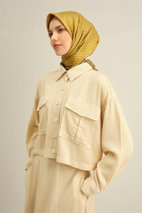 Armine Klasik Desenli Saf İpek Sura Eşarp 9301D 32