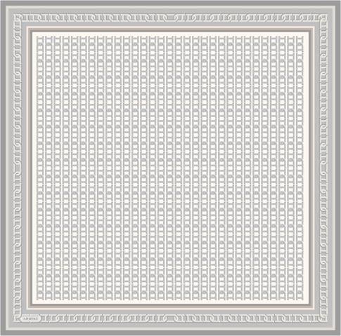 Armine Klasik Desenli Saf İpek Sura Eşarp 9301D 83