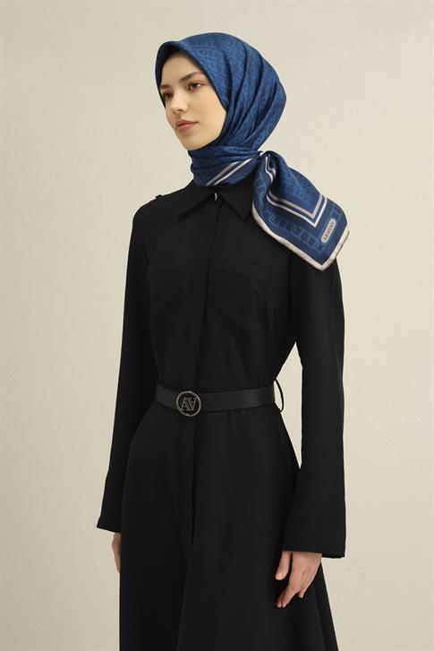 Armine Klasik Desenli Saf İpek Sura Eşarp 9301D 85