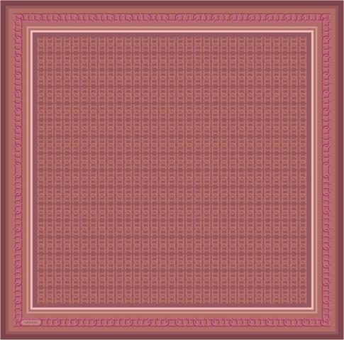 Armine Klasik Desenli Saf İpek Twill Eşarp 9301D 04