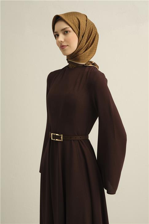 Armine Klasik Desenli Saf İpek Twill Eşarp 9301D 31