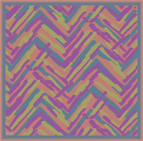 Armine Geometrik Desenli Saf İpek Sura Eşarp 9303D 56