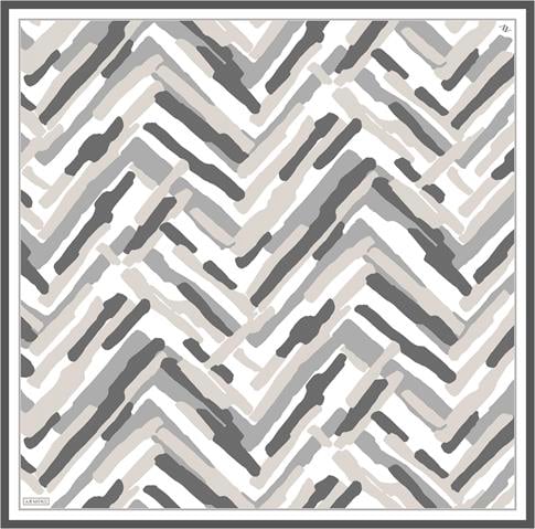 Armine Geometrik Desenli Saf İpek Sura Eşarp 9303D 82