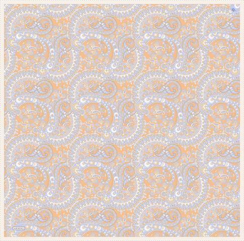 Armine Etnik Desenli Saf İpek Sura Eşarp 9304D 37