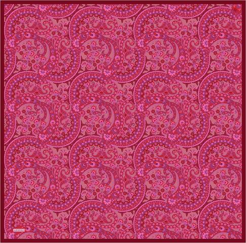 Armine Etnik Desenli Saf İpek Twill Eşarp 9304D 55