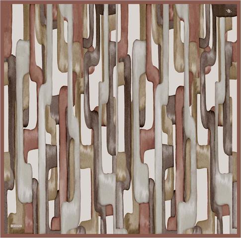 Armine Soyut Desenli Saf İpek Sura Eşarp 9306D 09