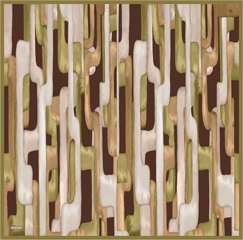 Armine Soyut Desenli Saf İpek Sura Eşarp 9306D 52