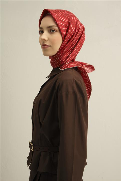 Armine Çiçek Desenli Saf İpek Sura Eşarp 9307D 36
