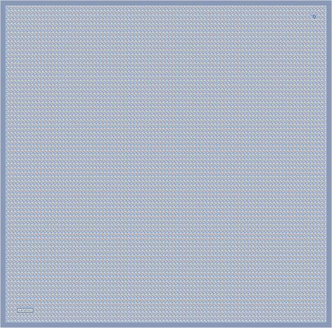 Armine Çiçek Desenli Saf İpek Twill Eşarp 9307D 07