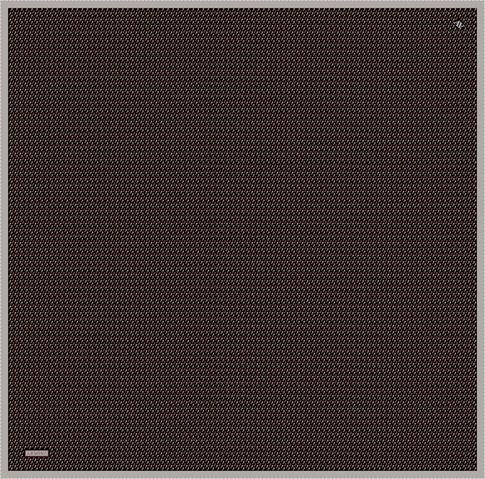 Armine Çiçek Desenli Saf İpek Twill Eşarp 9307D 34