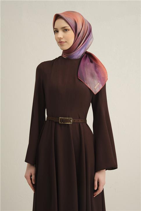 Armine Soyut Desenli Saf İpek Sura Eşarp 9308D 03