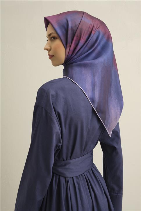 Armine Soyut Desenli Saf İpek Sura Eşarp 9308D 31
