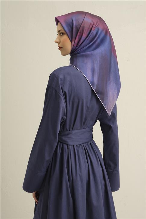 Armine Soyut Desenli Saf İpek Twill Eşarp 9308D 31