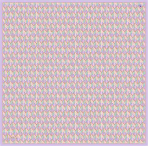 Armine Geometrik Desenli Saf İpek Sura Eşarp 9309D 34