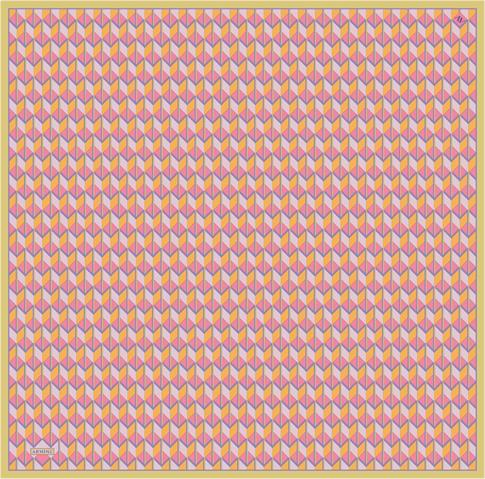 Armine Geometrik Desenli Saf İpek Sura Eşarp 9309D 81