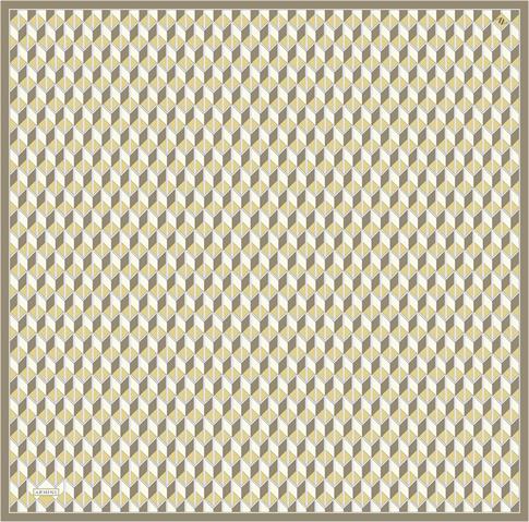 Armine Geometrik Desenli Saf İpek Twill Eşarp 9309D 33