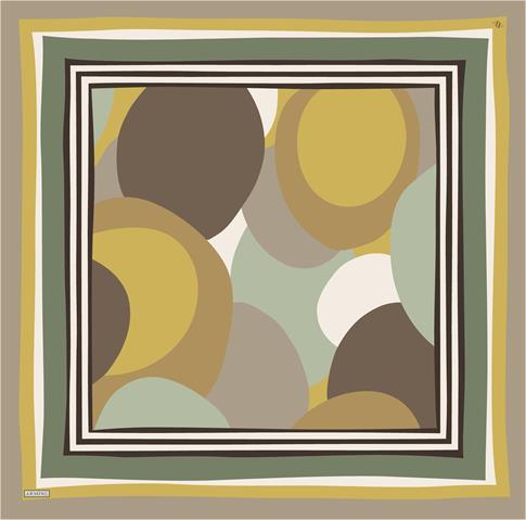 Armine Geometrik Desenli Saf İpek Sura Eşarp 9313D 31
