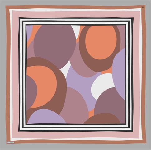 Armine Geometrik Desenli Saf İpek Sura Eşarp 9313D 37