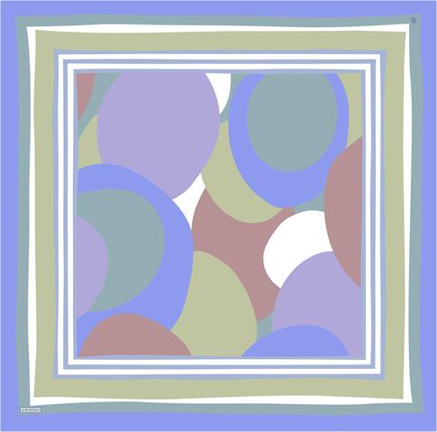 Armine Geometrik Desenli Saf İpek Sura Eşarp 9313D 56