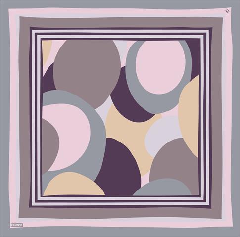 Armine Geometrik Desenli Saf İpek Sura Eşarp 9313D 83