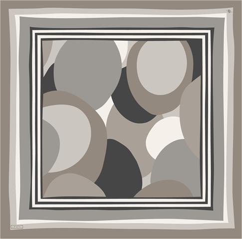 Armine Geometrik Desenli Saf İpek Sura Eşarp 9313D 84