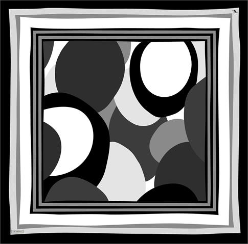 Armine Geometrik Desenli Saf İpek Sura Eşarp 9313D 85