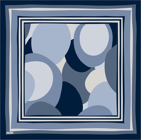 Armine Geometrik Desenli Saf İpek Sura Eşarp 9313D 86