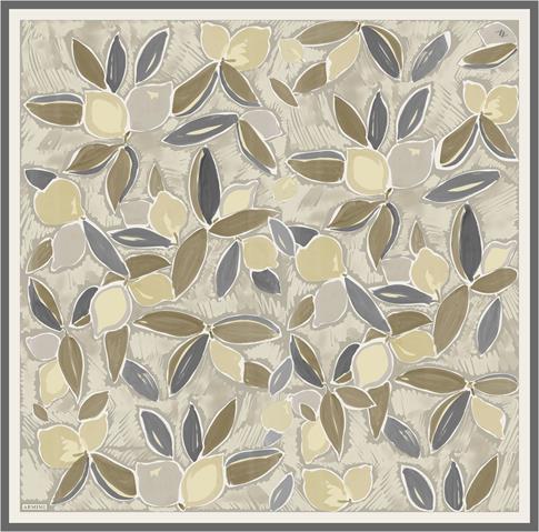 Armine Obje Desenli Saf İpek Sura Eşarp 9314D 06