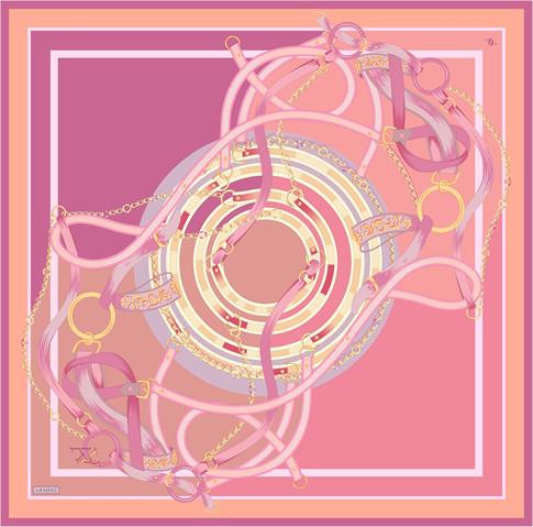 Armine Klasik Desenli Saf İpek Sura Eşarp 9315D 58