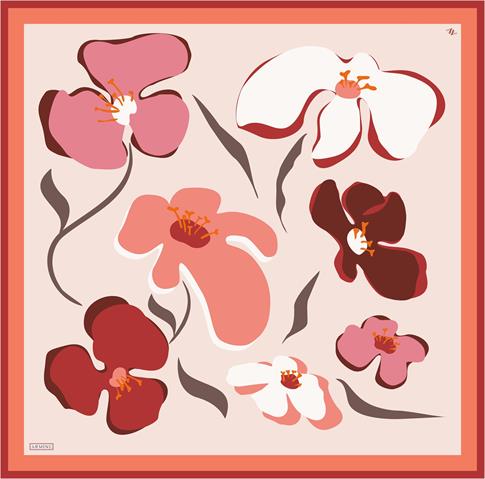 Armine Çiçek Desenli Saf İpek Sura Eşarp 9317D 31