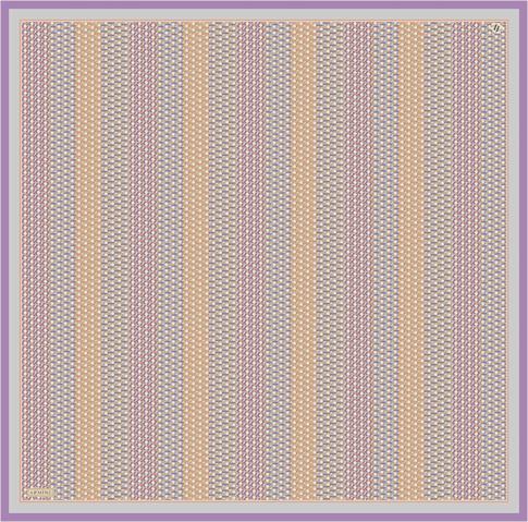 Armine Klasik Desenli Saf İpek Sura Eşarp 9319D 82