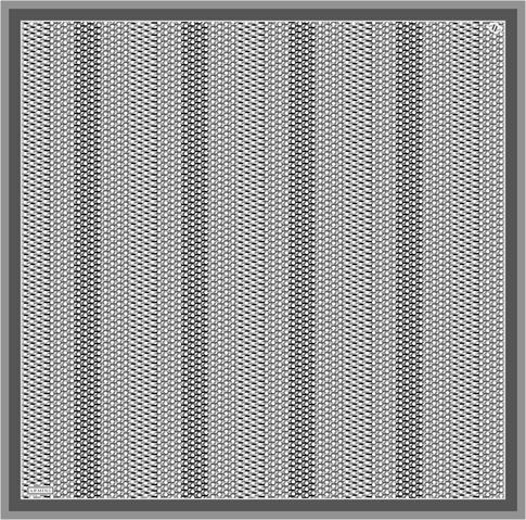 Armine Klasik Desenli Saf İpek Twill Eşarp 9319D 08