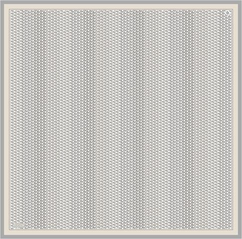 Armine Klasik Desenli Saf İpek Twill Eşarp 9319D 85