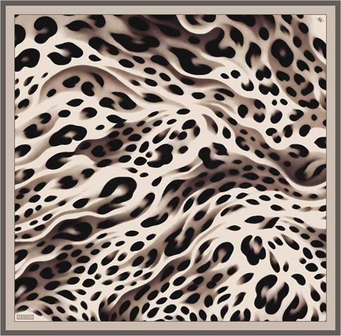 Armine Leopar Desenli Saf İpek Sura Eşarp 9320D 31