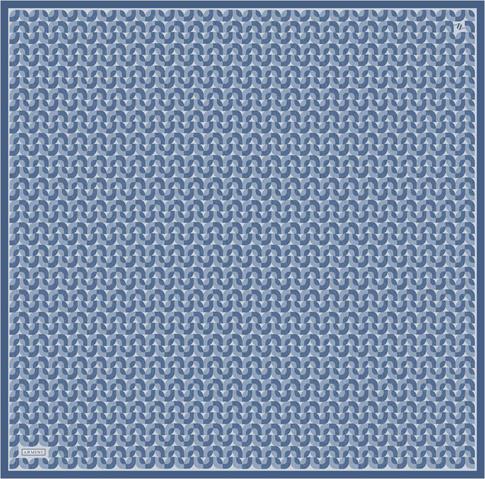 Armine Klasik Desenli Saf İpek Twill Eşarp 9321D 04