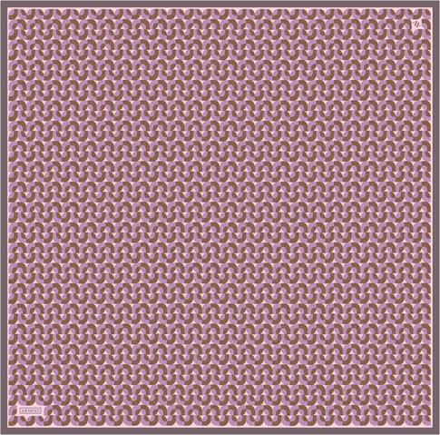 Armine Klasik Desenli Saf İpek Twill Eşarp 9321D 31