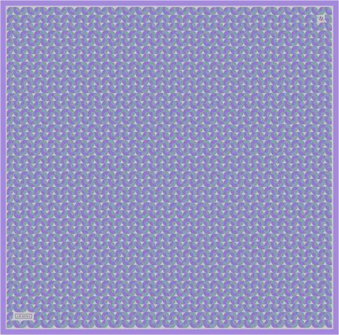 Armine Klasik Desenli Saf İpek Twill Eşarp 9321D 32