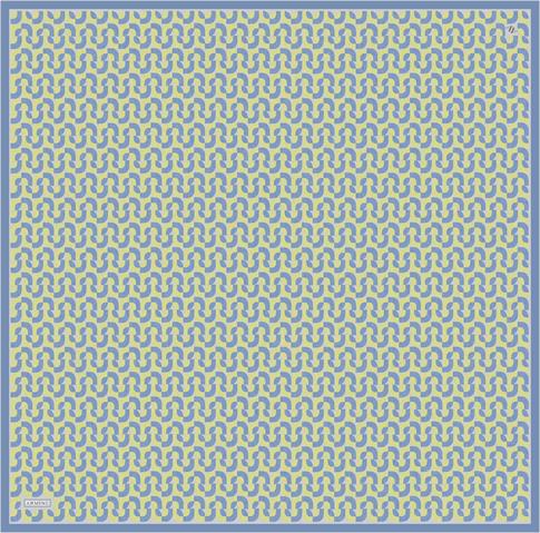 Armine Klasik Desenli Saf İpek Twill Eşarp 9321D 81