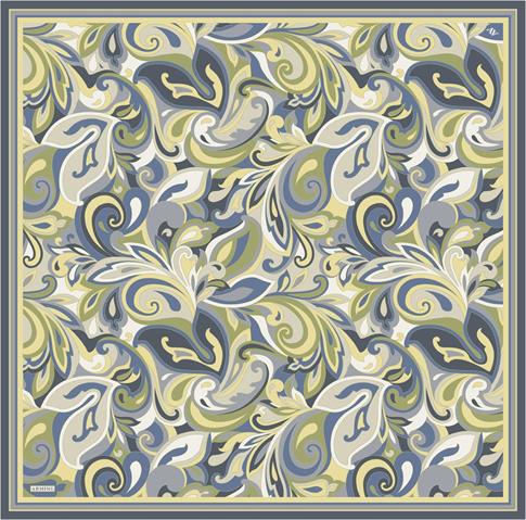 Armine Etnik Desenli Saf İpek Sura Eşarp 9323D 80