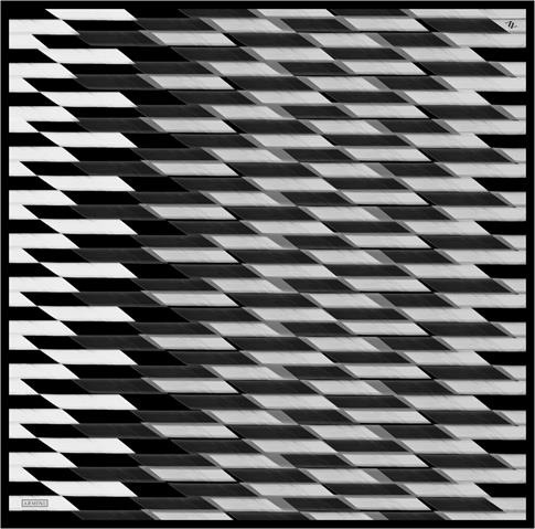 Armine Geometrik Desenli Saf İpek Sura Eşarp 9325D 80